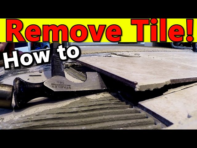 How To Remove Tile - Crucial ADVICE for Removing Ceramic Tile Floor!