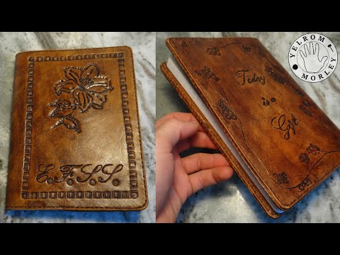Making a Hand-tooled Leather Journal Cover | Leatherworking