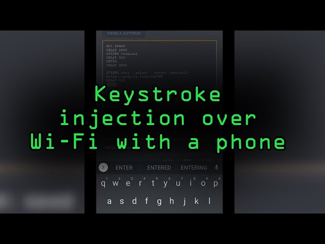 One Way Hackers Can Perform Keystroke Injection Over Wi-Fi from a Smartphone