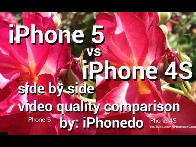 iPhone 5 vs iPhone 4S - Side by side video quality comparison