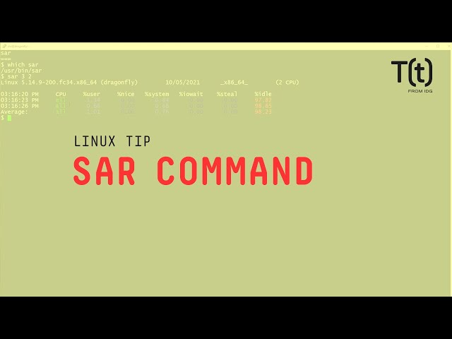 How to use the sar command: 2-Minute Linux Tips