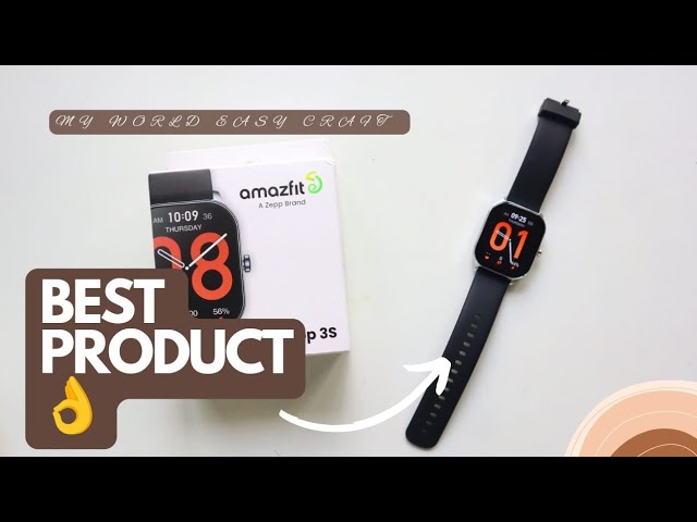 Amazfit Pop 3S Smart Watch with Big AMOLED Display #unboxing #gadgets