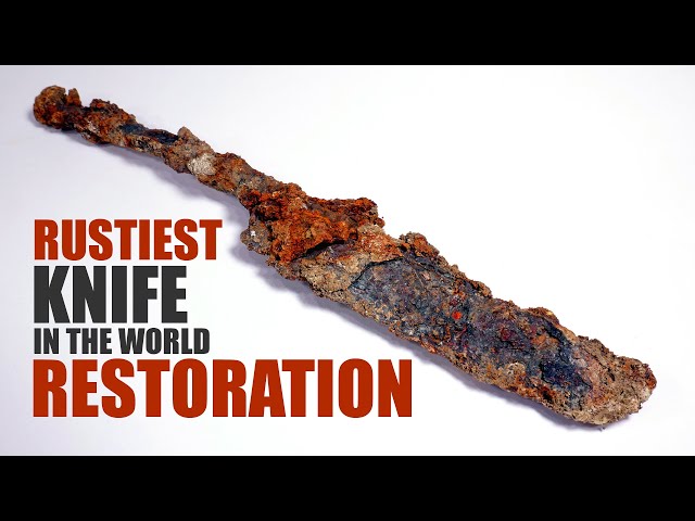 Antique Rusty Knife Restoration
