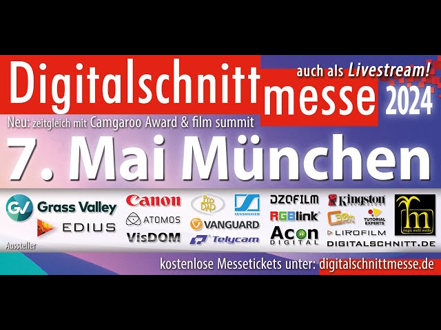 Digitalschnittmesse München am 7. Mai 2024 - Der offizielle Livestream