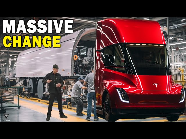 Just Happened! Elon Musk LEAKED Tesla Semi Mass Production, New Super Battery & Delivery 2025