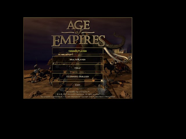 Playing Age of Empires on Windows 95