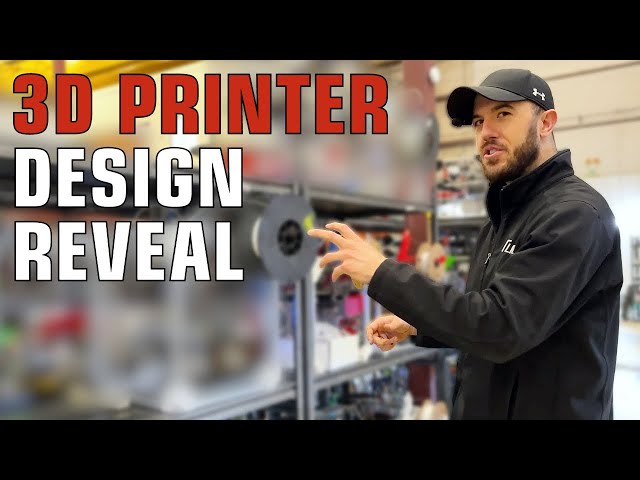 "Never-Before-Seen" Look at Our Latest 3D Printer Design | Mass Production 3D Print Farm
