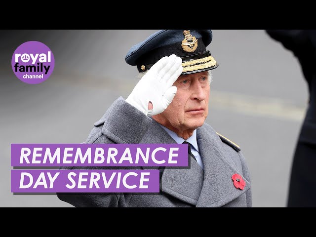 The King Leads The National Service of Remembrance in London