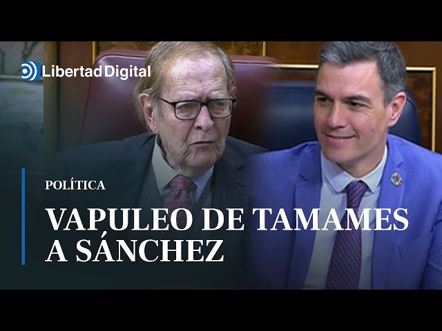 Vapuleo de Tamames a Sánchez: Blas Piñar, Largo Caballero y los "tiempos" del Congreso