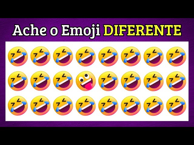 Ache o DIFERENTE em 10 segundos | Você Consegue Encontrar o Emoji Diferente? | Quiz de Emojis