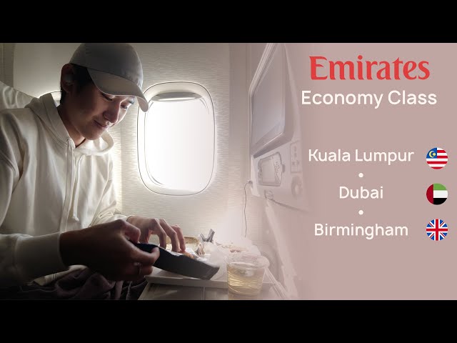 Flying Emirates Economy | Kuala Lumpur - Dubai - Birmingham | UK Study Trip 2021 Vlog
