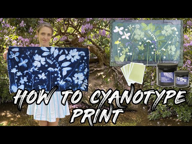 How to Cyanotype Print on Paper by Daisy Bow Craft