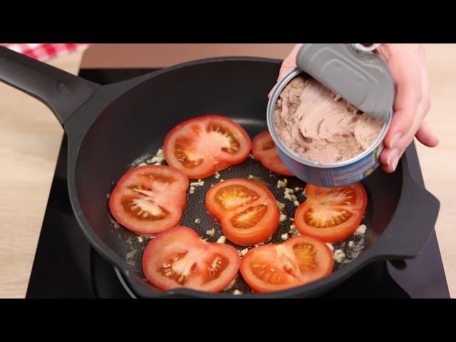 Do you have canned tomatoes and tuna at home? Such easy, quick and very delicious recipe!