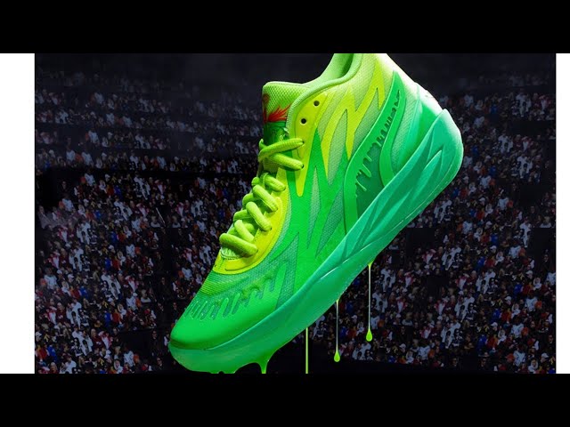 PUMA x Nickelodeon Adds “Slime” Onto The LeMelo Ball MB.02 Sneakers Colorway $140 Sneakerhead