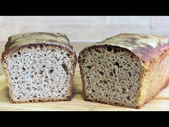 Brot backen-Das einfachste Sauerteigbrot Rezept ohne Hefe-ohne kneten