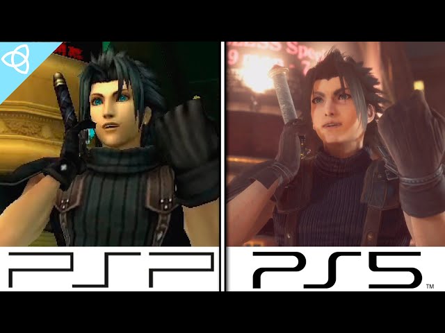 Crisis Core: Final Fantasy VII - PSP Orignal vs. PS5 Remake | Side by Side