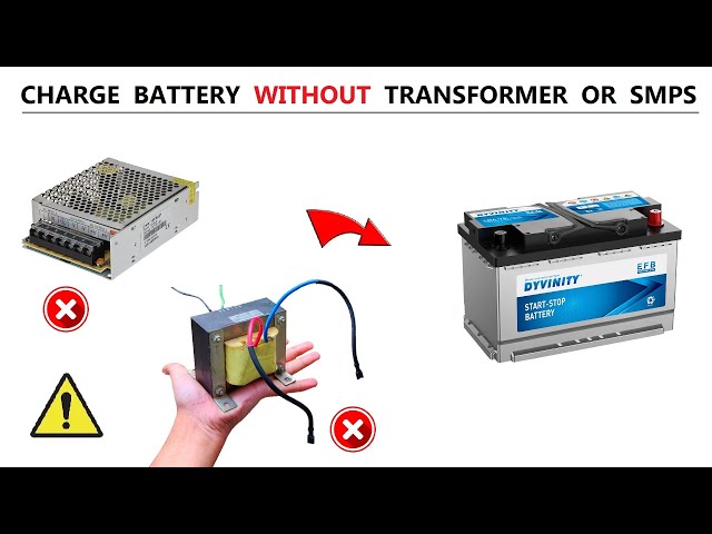12 Volt 50Ah Battery Charger Without UPS Transformer or Power Supply