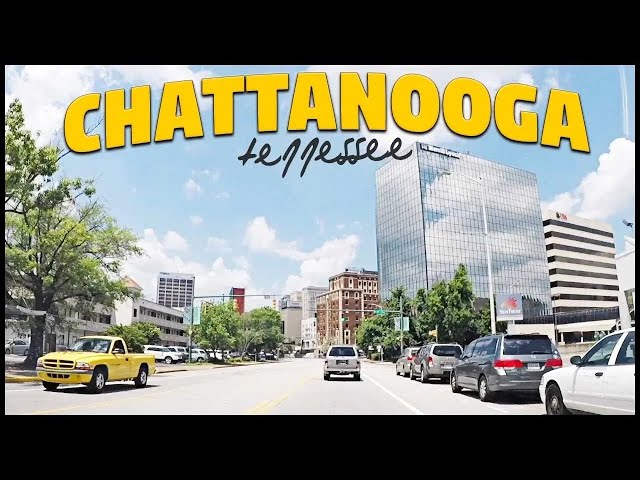 CHATTANOOGA TENNESSEE DOWNTOWN DRIVE - 4K
