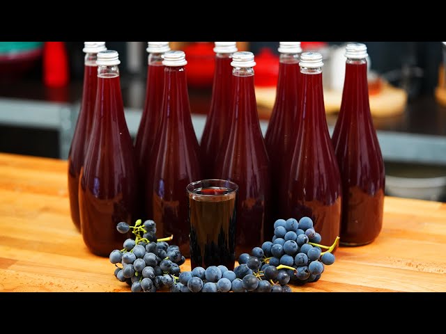 🍇 How to Make Grape Juice for Winter, Grape Must Stopped from Boiling | Chef Paul Constantin