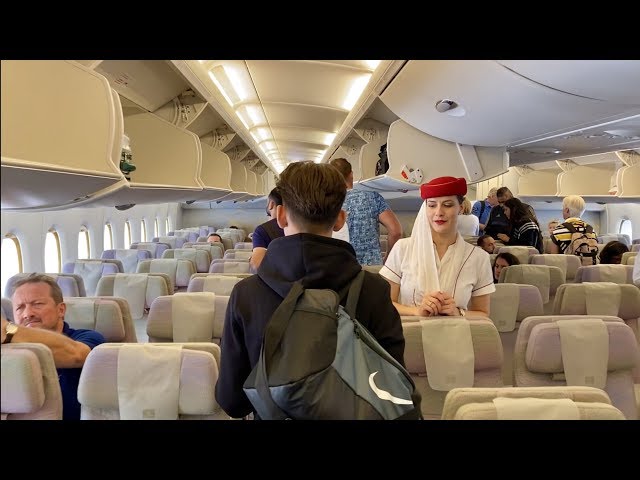 Emirates Airbus A380 - Dubai to Amsterdam (Economy Class)