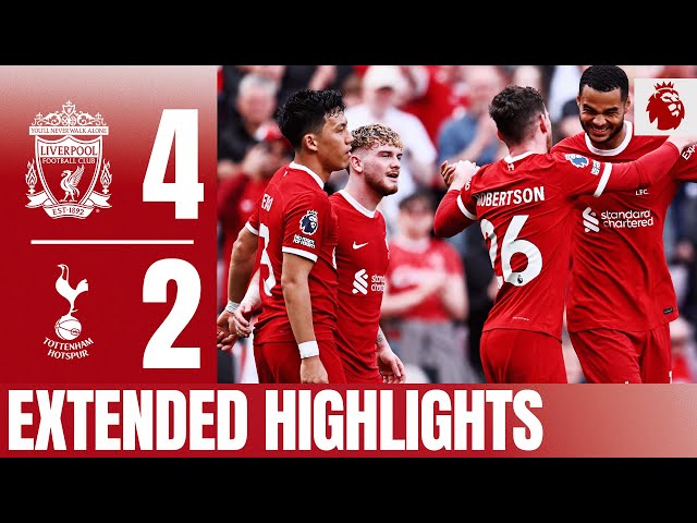 Six goals in penultimate home game | Liverpool 4-2 Tottenham | Extended Highlights