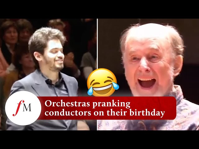 Orchestras pranking their conductors on their birthdays | Classic FM
