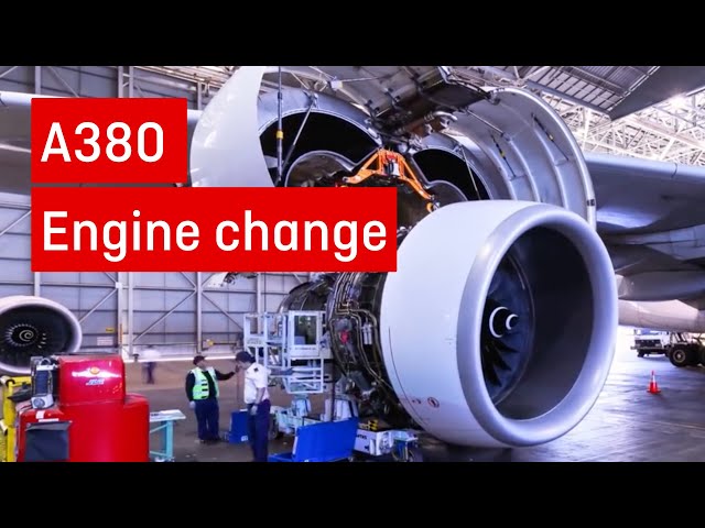 A380 engine change in 40 seconds