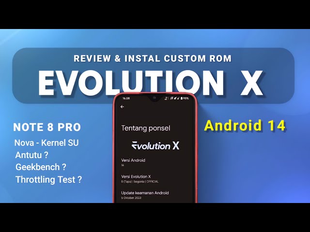 THIS IS AWESOME, CUSTOM ROM EVOLUTION X ANDROID 14 | Redmi Note 8 Pro