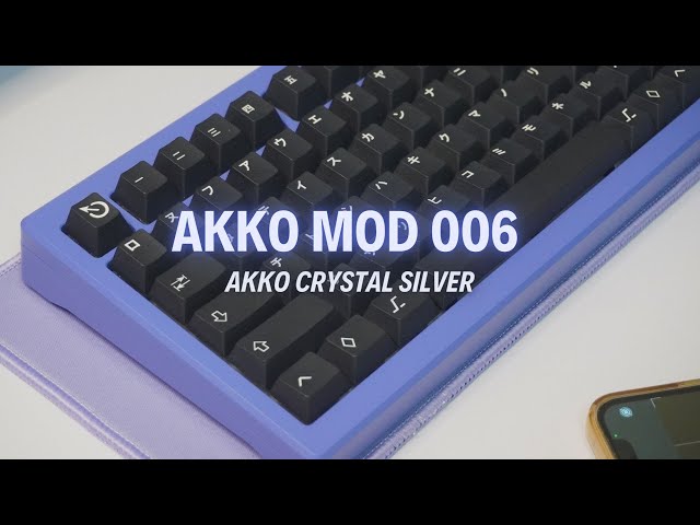 Akko mod006 | poppy build and sound test | very peri | KEEBTAPE
