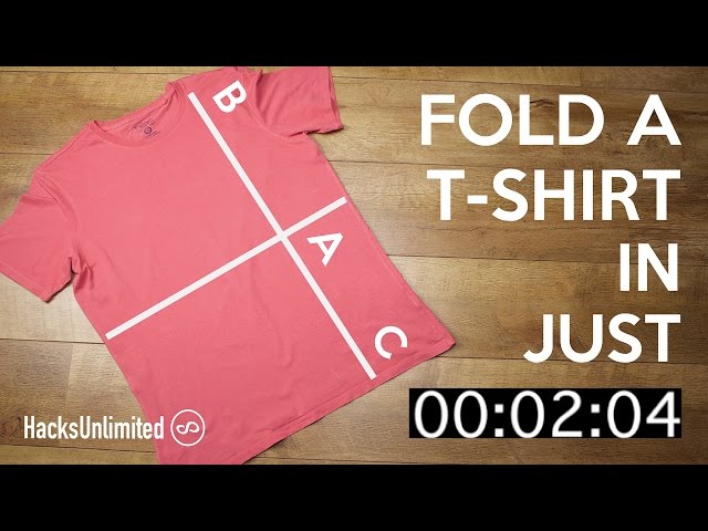 HOW TO FOLD A T-SHIRT IN 2 SECONDS