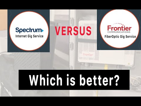 Frontier FiberOptic Gig Service Versus Spectrum Internet Gig