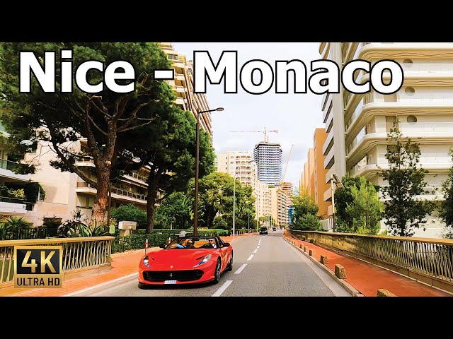 Nice to Monaco 4K - Scenic Drive in the French Riviera 2022