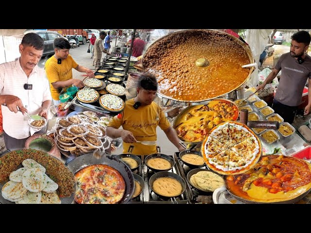 Gaziabad Street Food Tour | Best Kulcha Chole kadi Chawal Pizza