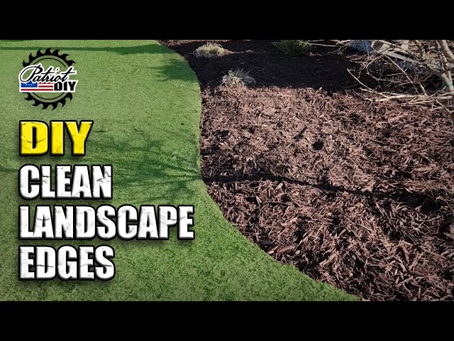 DIY CLEAN Landscape Edges / Natural Live Edge Mulch Beds