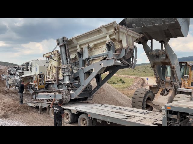 Loading And Transporting  The Metso Jaw Crusher On Site - Sotiriadis/Labrianidis Constructions - 4k