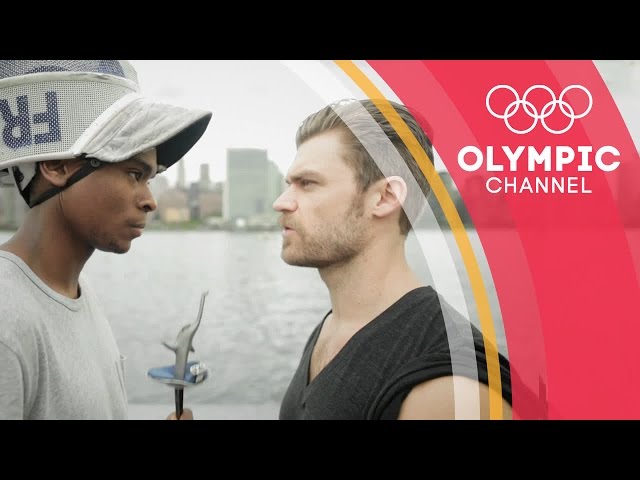 Can a fitness YouTuber survive an Olympic fencer's workout? | Hitting the Wall