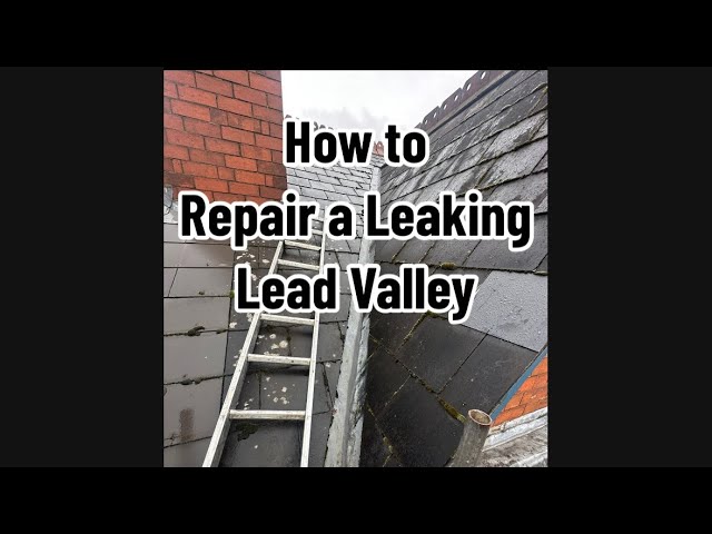 How to Repair a Leaking Lead Valley #leadflashing #roofleak #roofrepair
