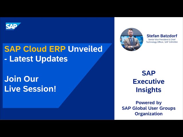 Discover SAP Cloud ERP's Latest Innovations and Updates and Q&A | Live Session