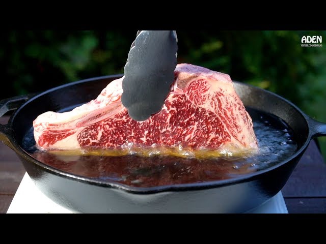 Wagyu Steak - Deep Fried in Cast-Iron