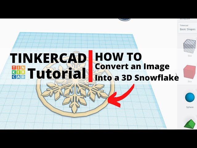 TinkerCad Tutorial - HOW to Turn a PNG/JPEG Image into a 3D Design, Step-By-Step!