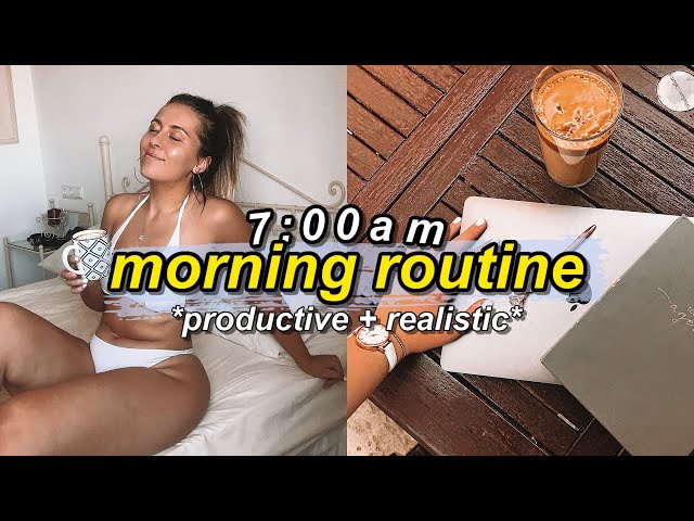 7am Summer Morning Routine 2020 *productive + realistic* 🦋