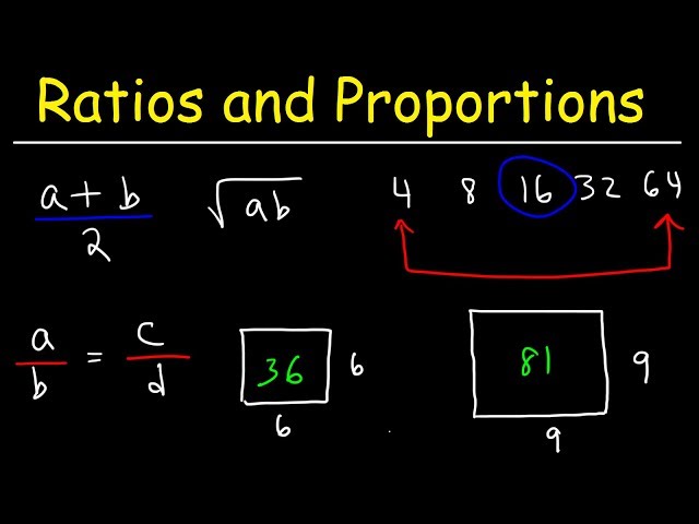 Ratios and Proportions, Arithmetic & Geometric Mean, Means Extremes Theorem - Geometry Problems
