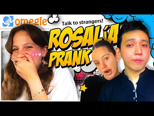 Drawing with Rosalía attitude prank on Omegle!