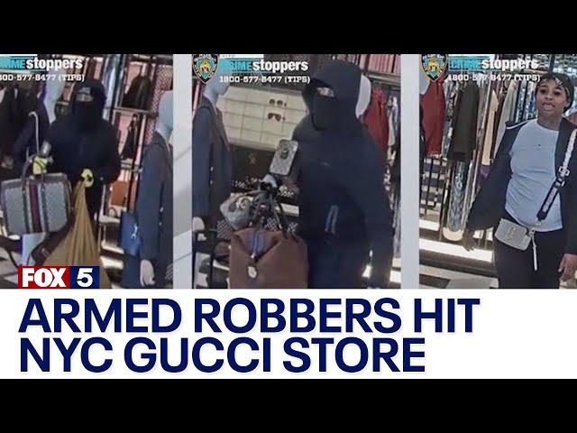 Armed robbers hit NYC Gucci store