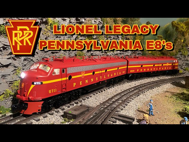 Lionel Legacy Pennsylvania E8 AA Diesel set #5711 & #5809  quick test run 2033370