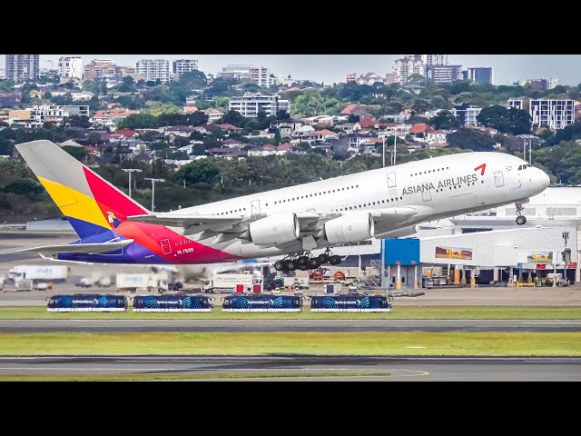 30 BIG PLANE TAKEOFFS and LANDINGS from UP CLOSE at SYD | Sydney Airport Plane Spotting Australia