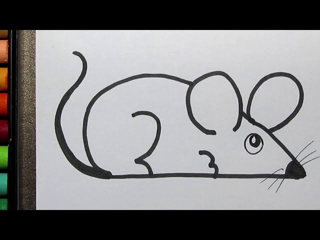 How to Drawing a Cute  Mouse  Easy | Rat Drawing for Kids | Drawing for Beginners | Simple Drawing