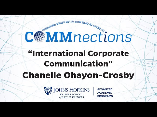COMMnections presents Chanelle Ohayon-Crosby on Corporate Communication in Asia.