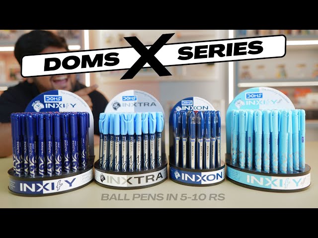 DOMS Ball Pens for 2024| 5-10 Rs | Inxify, Inxtra, Inxon , Inxify Softy | Student Yard 🔥