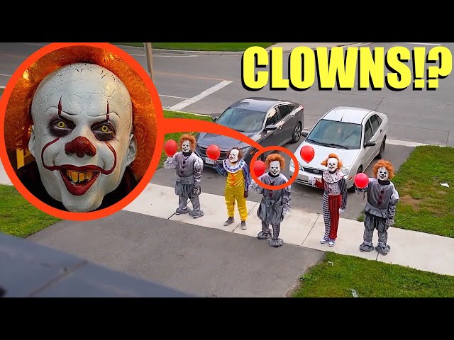 if you ever see these clowns outside your house, LOCK your doors & call for help!! (they are bad)
